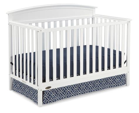 Graco benton 5 in 1 convertible crib - The Graco Benton 4-in-1 Convertible Crib and Changer is a complete sleep, changing, and storage solution for your nursery. Featuring an attached changing table with a water-resistant changing pad and safety strap, as well as 3 space-saving drawers and 3 open shelves for convenient storage of your nursery essentials.